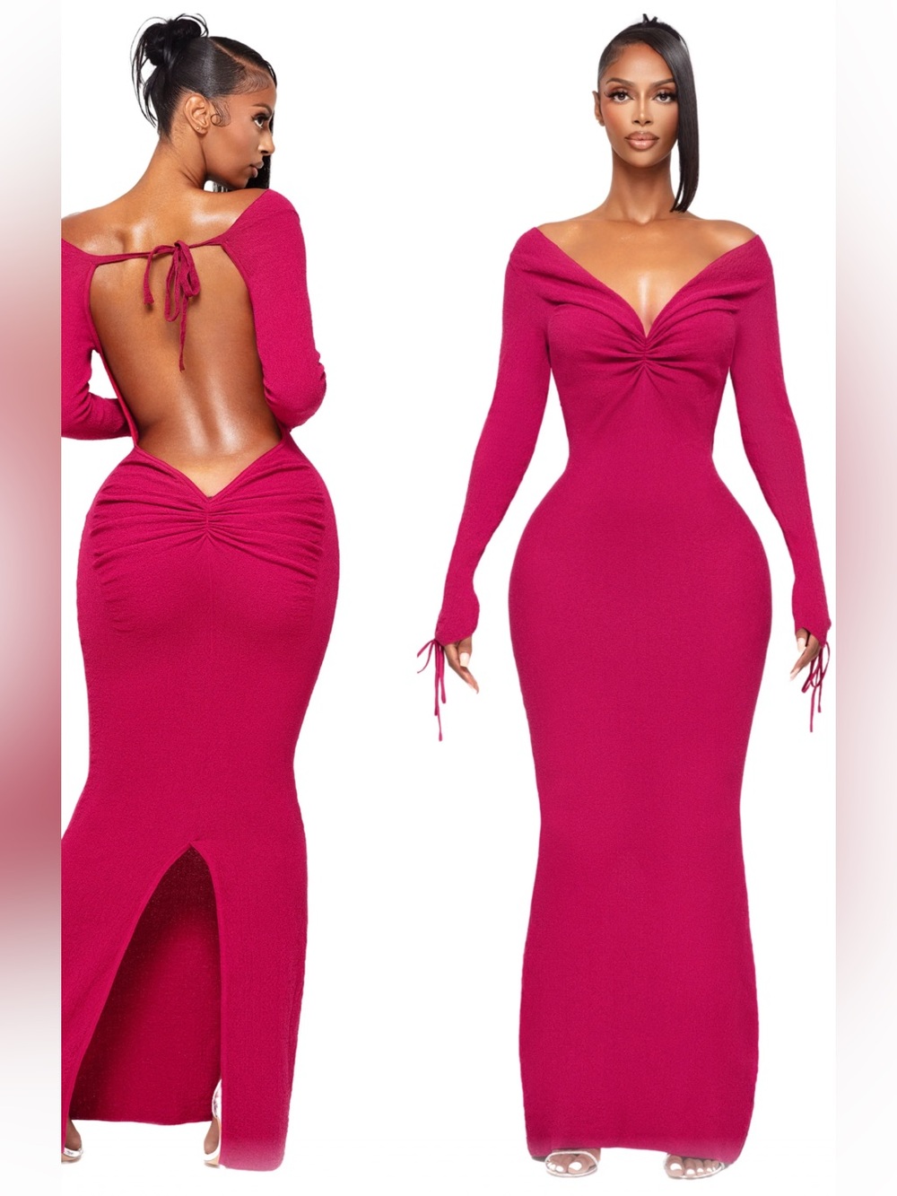 Yagi VENICE BACKLESS DRESS maxi